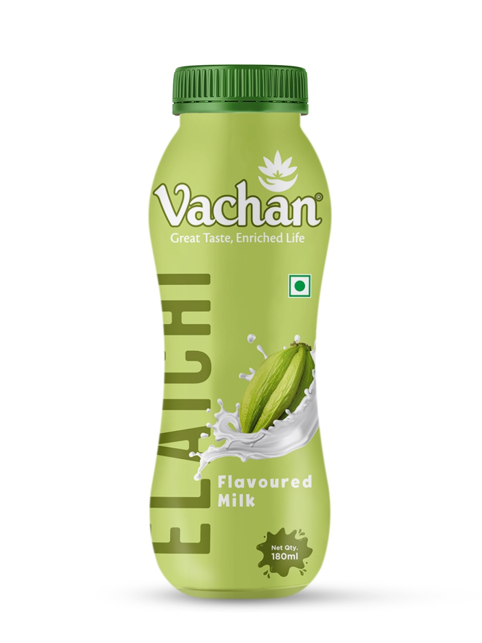 Vachan Flavoured Milk Elaichi – 180ml (Set of 6 Bottles)